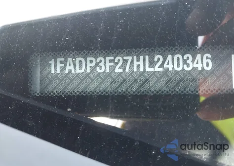 2017 Ford Focus Se из США, поврежденный, VIN 1FADP3F27HL240346